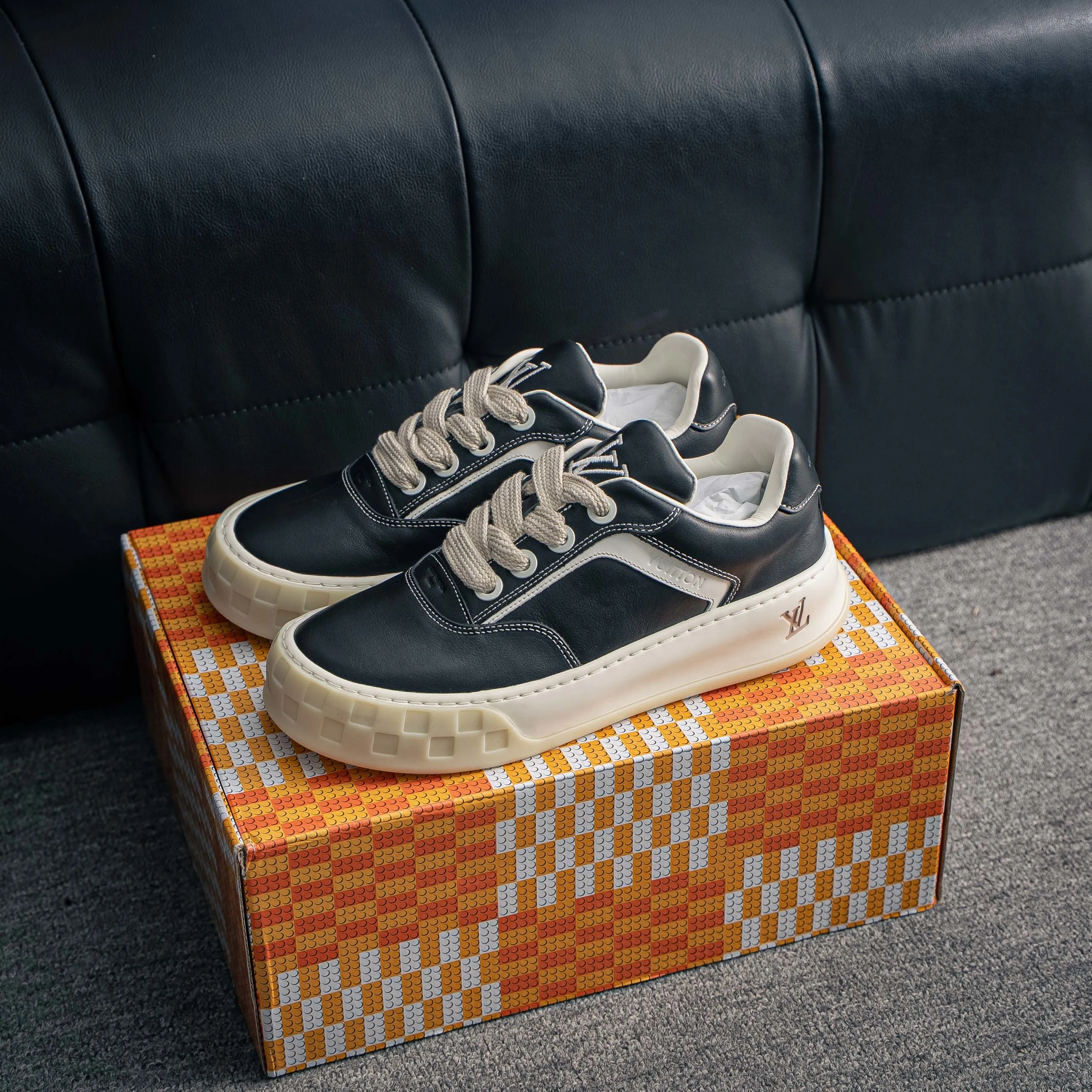 Premium -- LOUIS VUITTON Tilted Series｜2026 LV Tilted Low Sneakers Series Low-Top Retro Skate Shoes Men Shoes｜